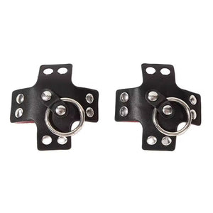 Tapa seios preto com Argola Central