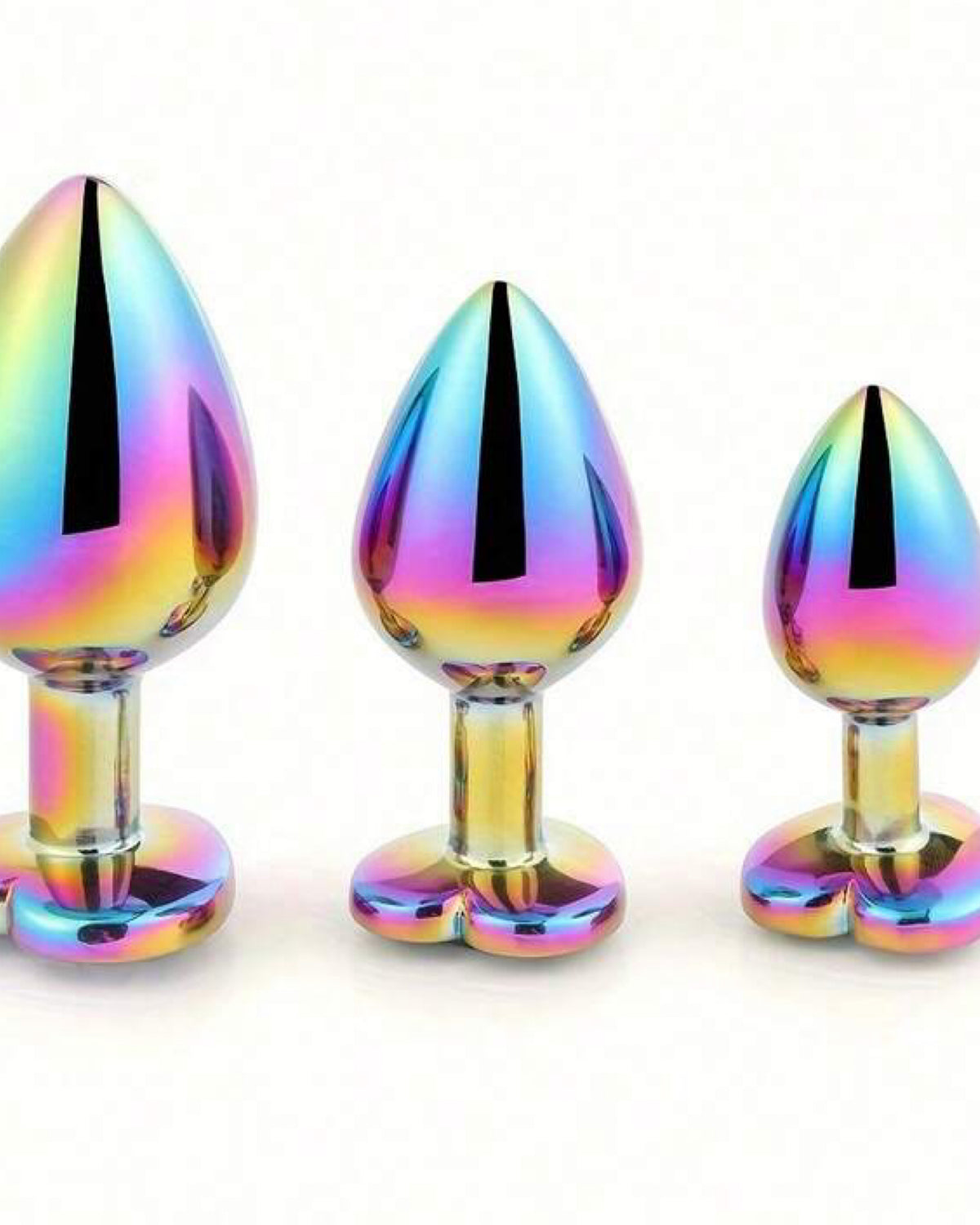 Plug Coração com Joia Multicolorida - Luxo, Brilho e Prazer Incomparável