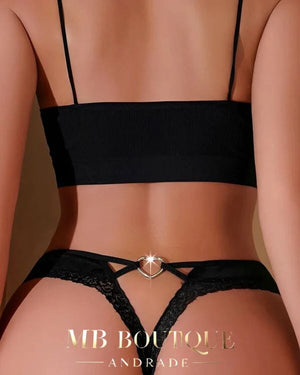 Calcinha com detalhe em coração