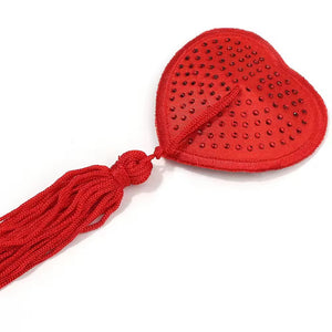 Tapa-Seios Coração com Tassel – Toque Burlesco e Divertido