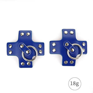 Tapa seios preto com Argola Central