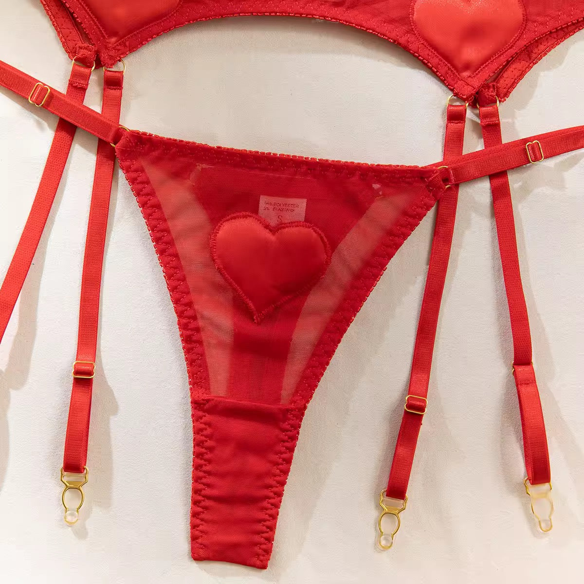 Conjunto Corações Vermelhos – Doce, Sensual e Apaixonante