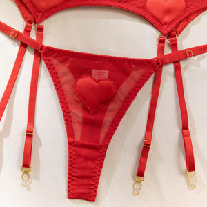 Conjunto Corações Vermelhos – Doce, Sensual e Apaixonante
