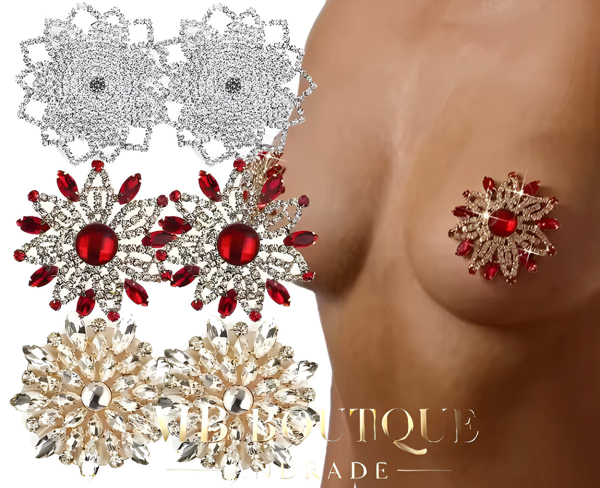 Tapa-Seios Joia Floral Luxo – Impacto Visual e Sofisticação