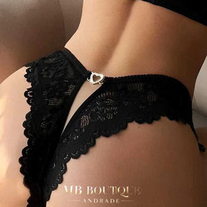 Calcinha com detalhe em coração