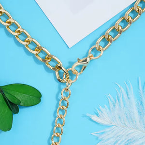 Tapa-Seios Estrela com Harness e Correntes – Domínio e Sedução em Um Só Look