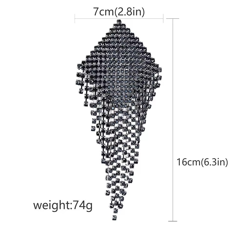 Tapa-Seios Gota de Cristal com Corpo de Strass – Luxo Máximo e Impacto Visual