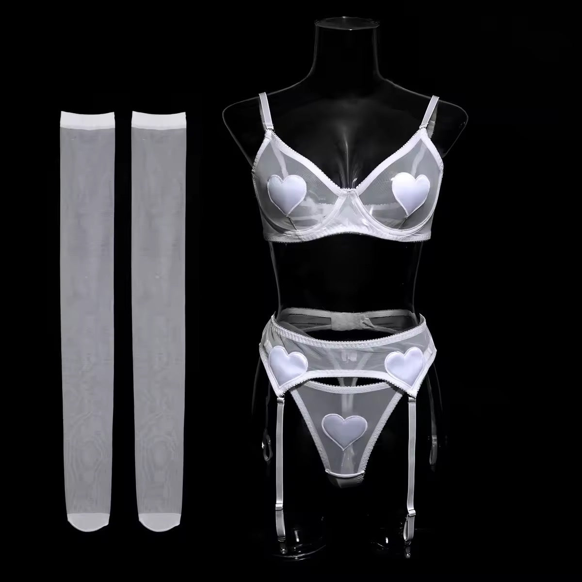 Conjunto Corações Vermelhos – Doce, Sensual e Apaixonante