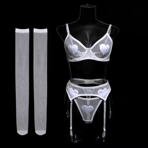 Conjunto Corações Vermelhos – Doce, Sensual e Apaixonante