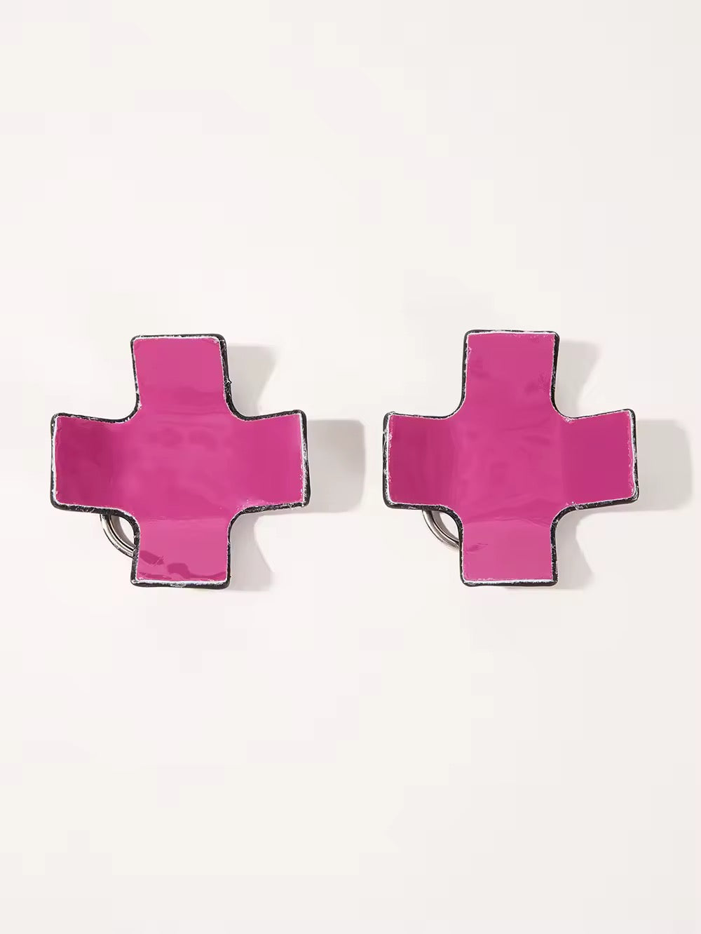 Tapa seios preto com Argola Central