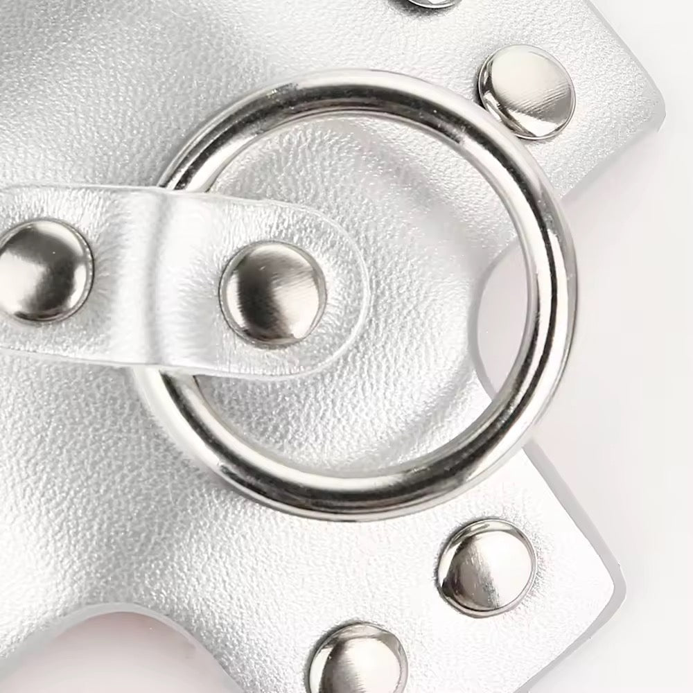 Tapa seios preto com Argola Central