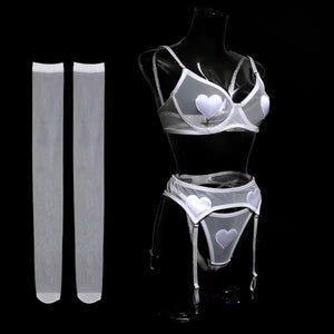 Conjunto Corações Vermelhos – Doce, Sensual e Apaixonante