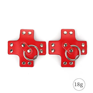 Tapa seios preto com Argola Central