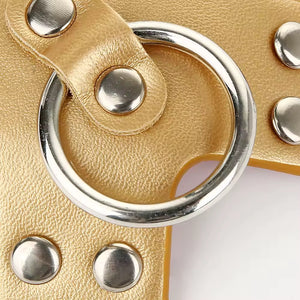 Tapa seios preto com Argola Central