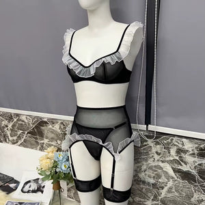 Fantasia Empregada – Fantasia com Babados e Transparência