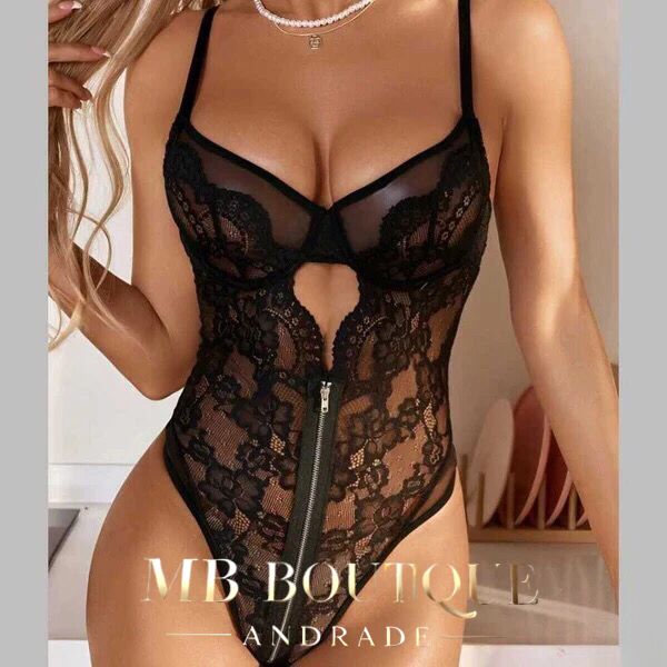 Body sexy com zíper 