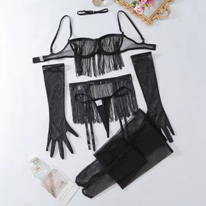 Conjunto com Franja – Atitude e Movimento em Cada Detalhe - com luvas e meias