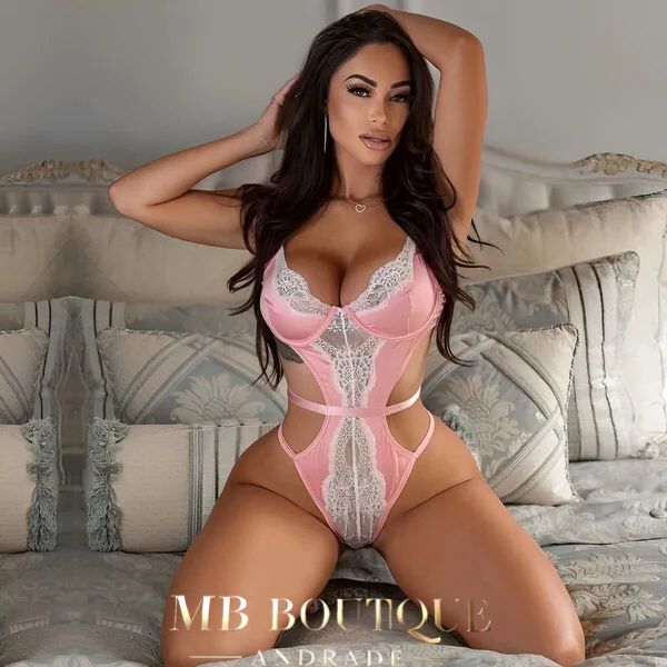 Body Acetinado com renda