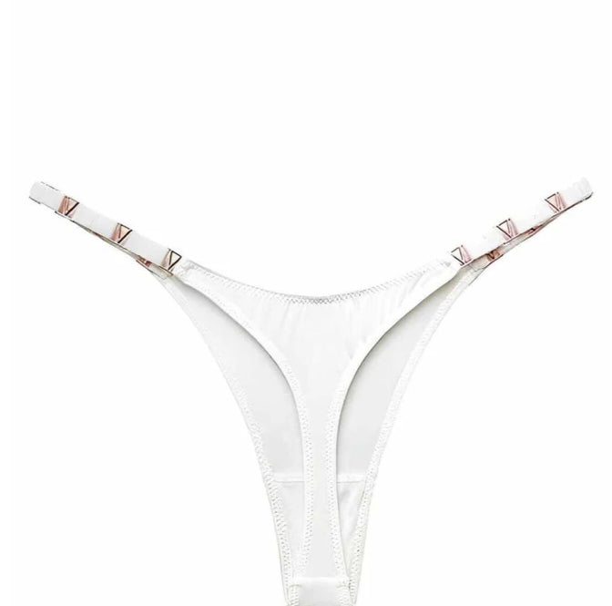 Kit Luxury Encanto – Camisola Transparente com Calcinha Fio Dental Rosa Pink