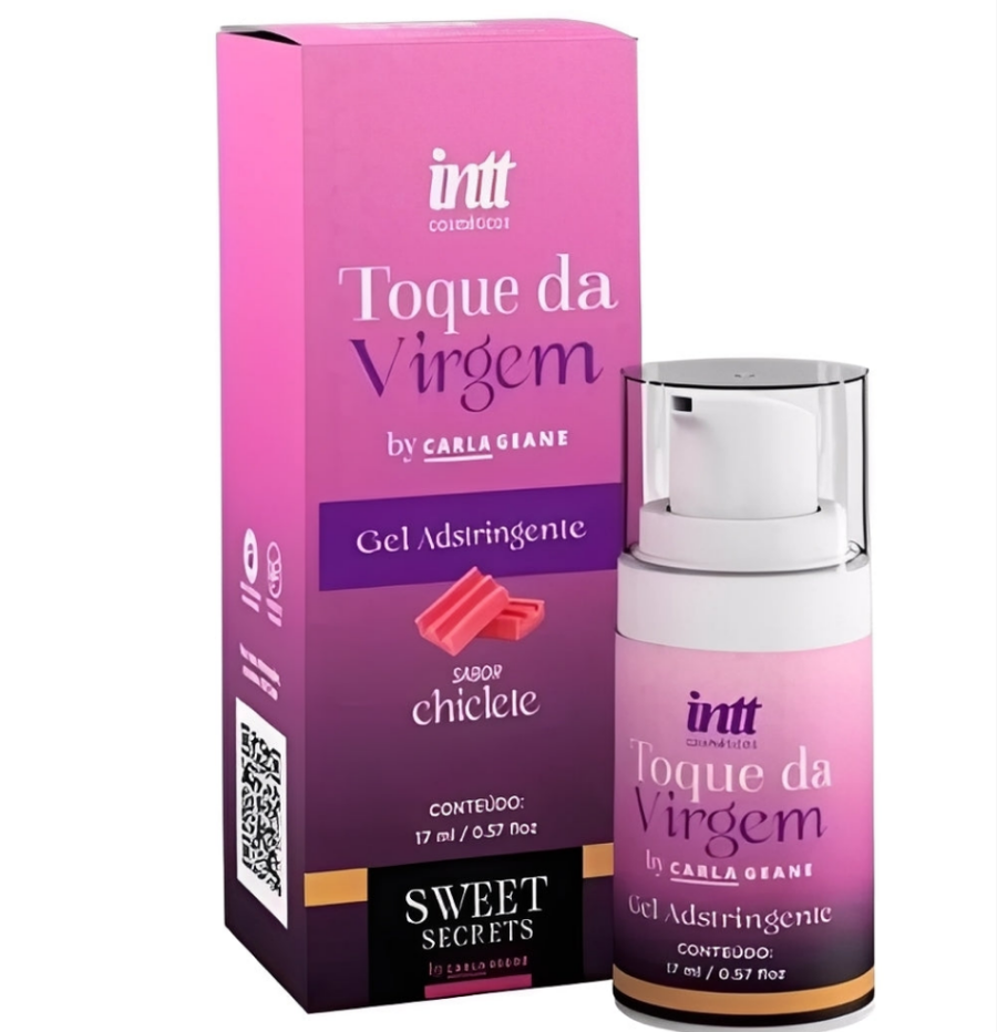 Gel Adstringente Íntimo Toque da Virgem Sabor Chiclete 17ml – Sensação de Estreitamento e Prazer Intenso