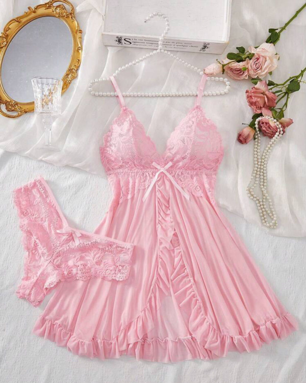 Camisola em Renda e Tule – Conforto e Sensualidade na Medida Certa