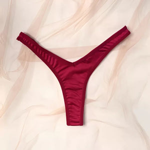 Calcinha Fio Dental Feminina em Spandex – Lingerie Sensual, Confortável e Atemporal P ao GG