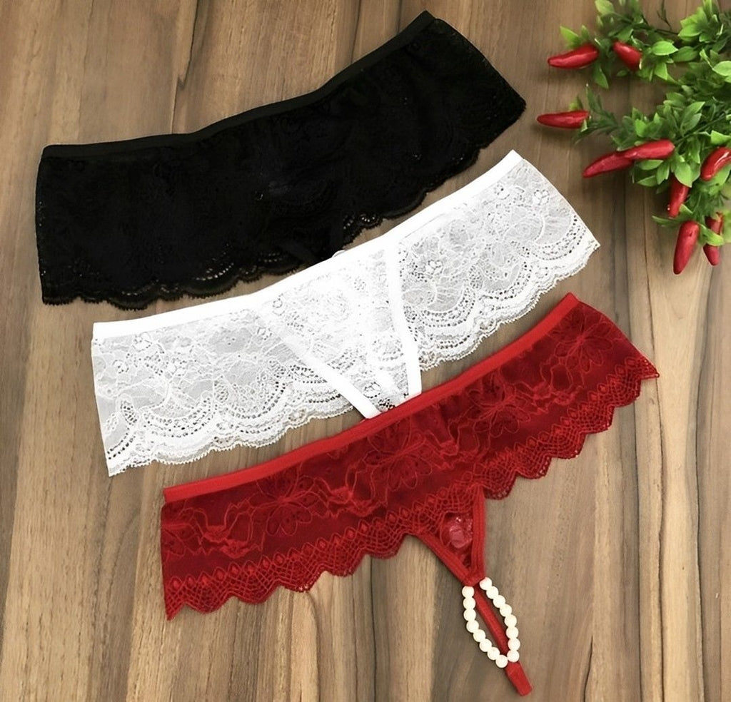 Calcinha Tailandesa com Pérolas – Para Proporcionar Sensações Únicas e Momentos Memoráveis - P ao G