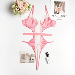 Body Acetinado com renda