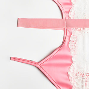 Body Acetinado com renda