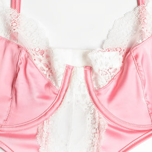 Body Acetinado com renda