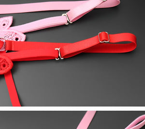 Calcinha com Bordado em Borboleta e Pérolas – Regulável