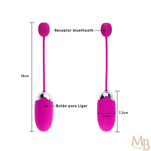 Vibrador Bluetooth Feminino com controle por celular à distância com 12 modos de vibração