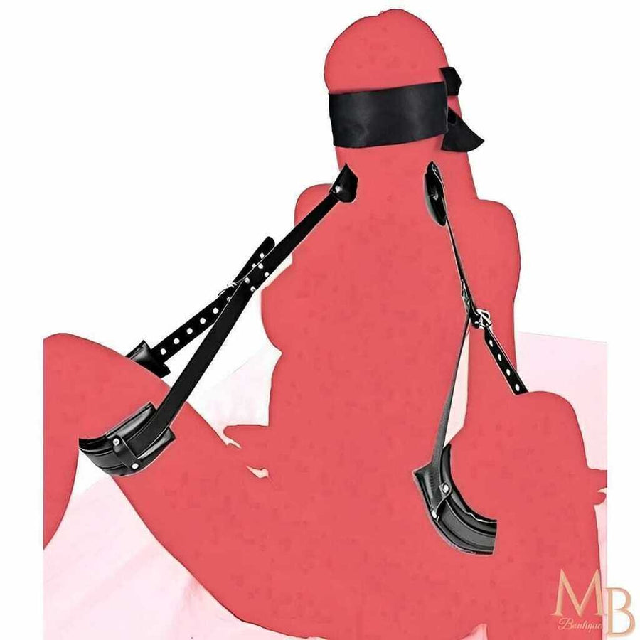 Kit BDSM com Cinta de Suspensão e Venda para Olhos – Liberdade para Explorar Fantasias