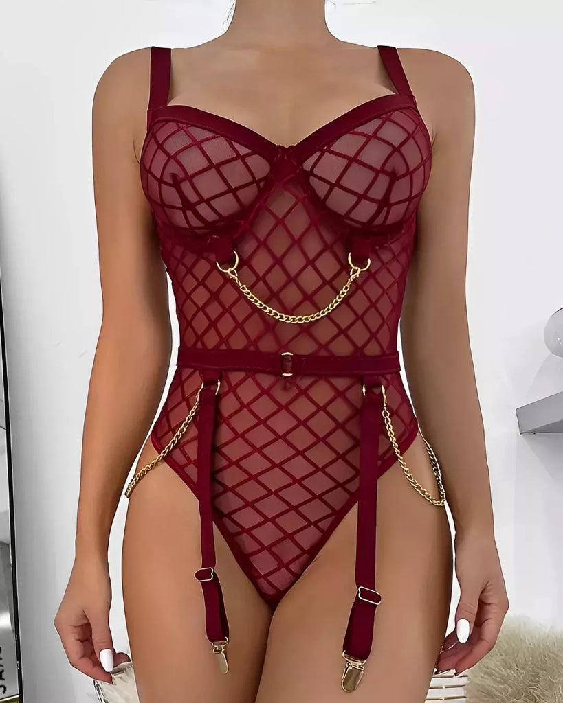 Body com detalhes em corrente