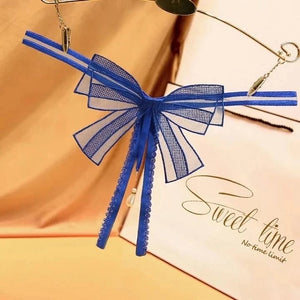 Calcinha Sexy com detalhe em laço e pérolas