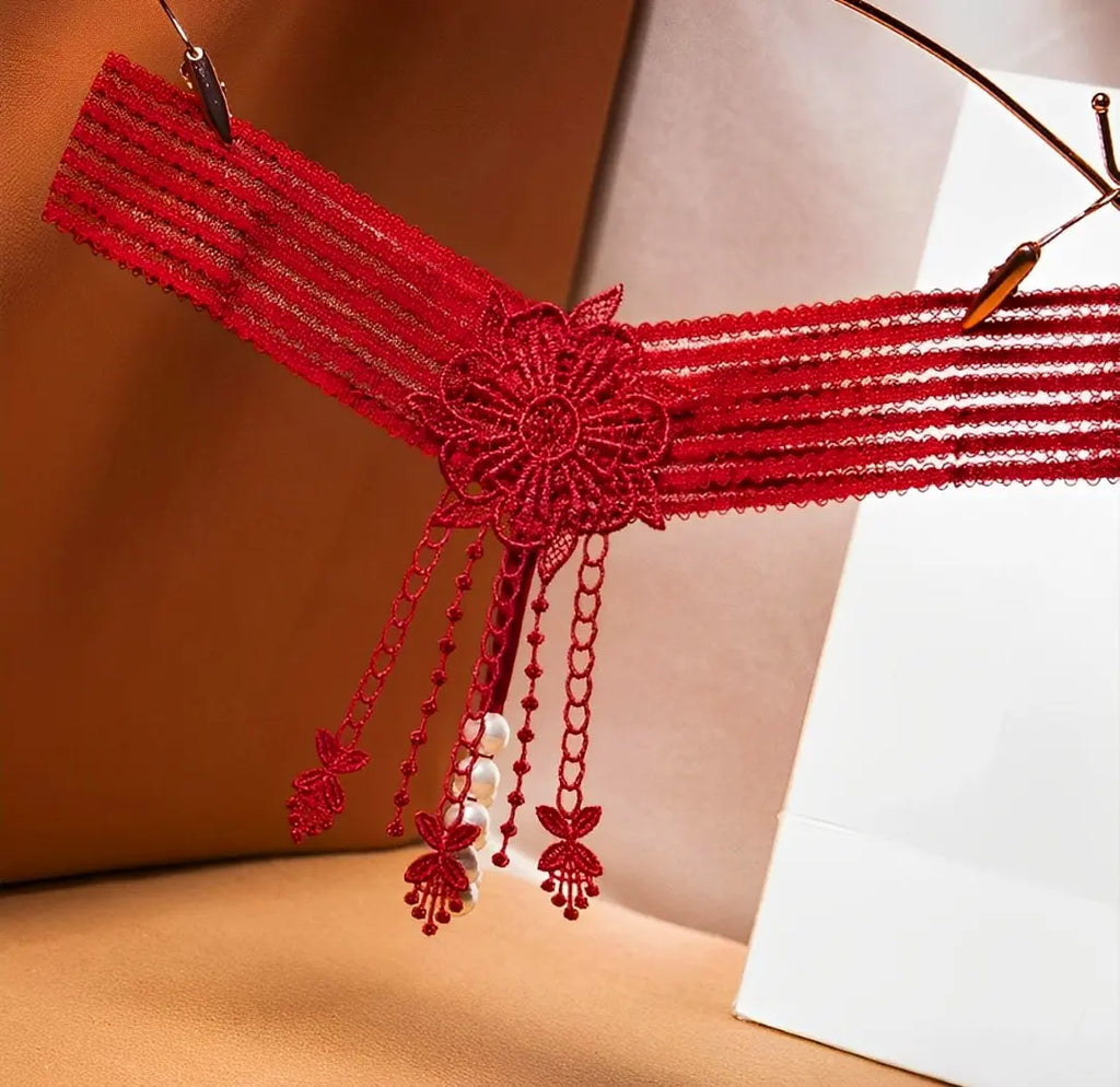 Calcinha sexy com pérolas