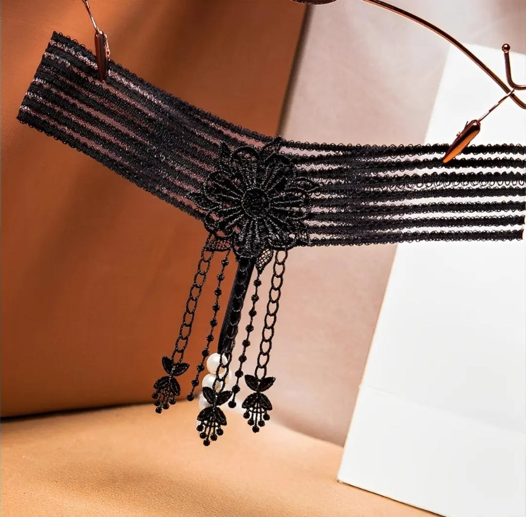 Calcinha sexy com pérolas