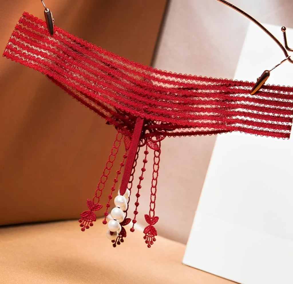 Calcinha sexy com pérolas