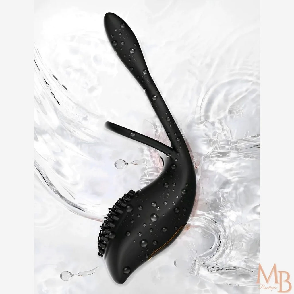Estimulador masculino com anel vibrador com 10 frequência