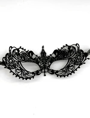Máscara de Renda Sensual com Strass para Fantasias Eróticas, Festas e Jogos de Sedução