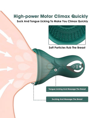 Vibrador de Sucção com 7 Modos de Vibração e Estímulo de Língua - Prazer Total no Toque