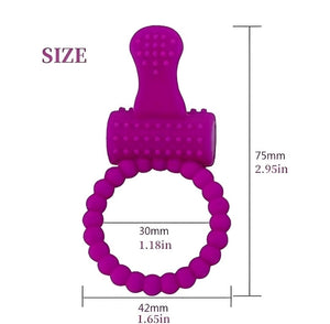 Anel Peniano Vibratório 2 em 1 com Estimulador Clitoriano – Prazer Duplo e Performance Prolongada