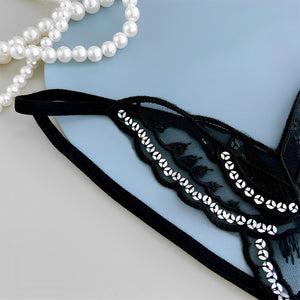 Calcinha fio dental sensual Borboleta – Com brilho e Abertura Inferior - presente perfeito