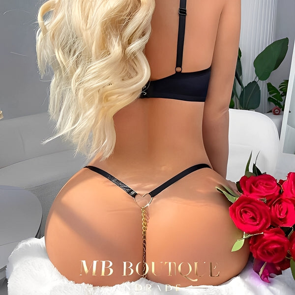 Calcinha com detalhe em coração 