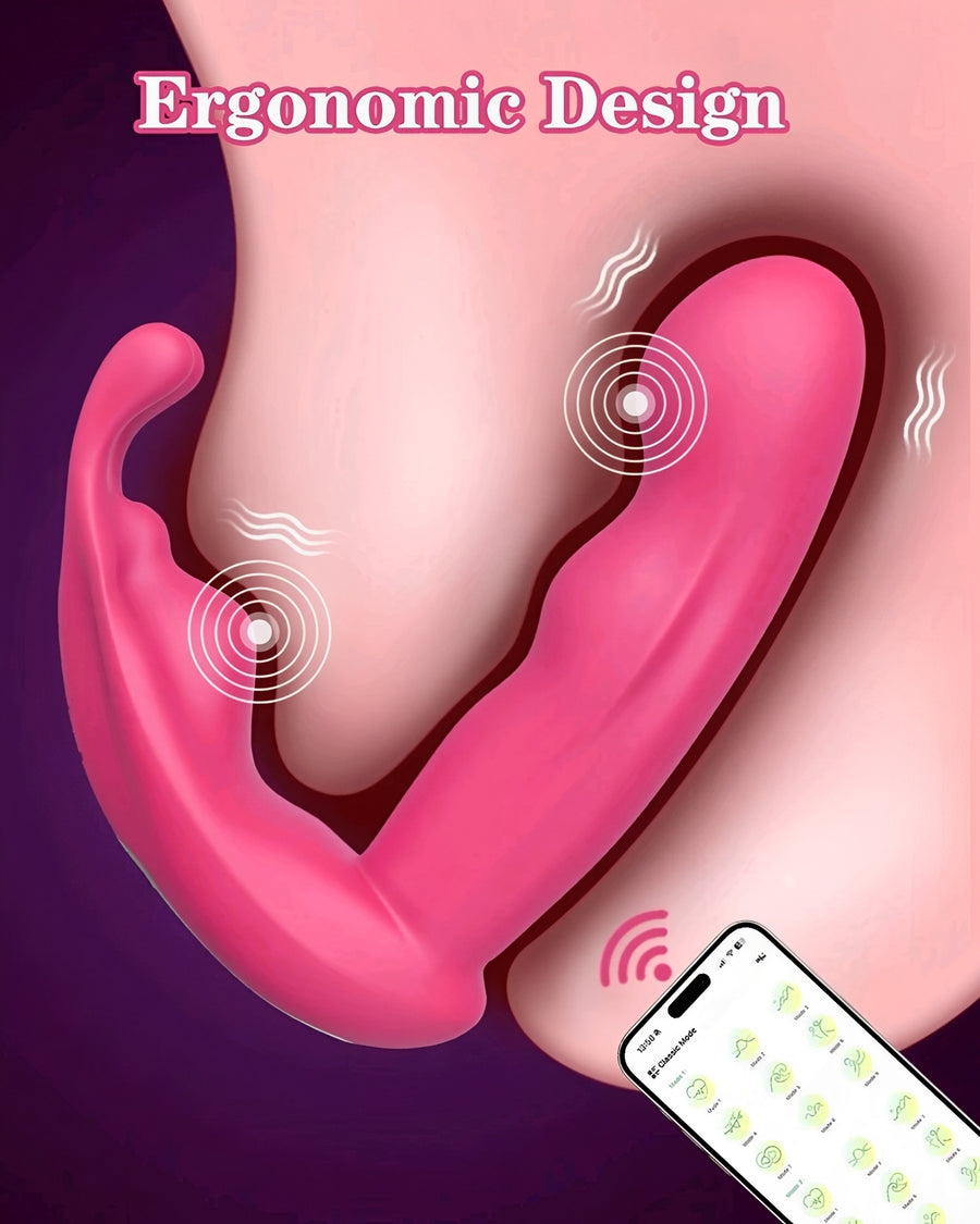Acessório Vibrador Vestível com Controle por App - Estimulação Dupla com Discrição e Prazer Personalizado
