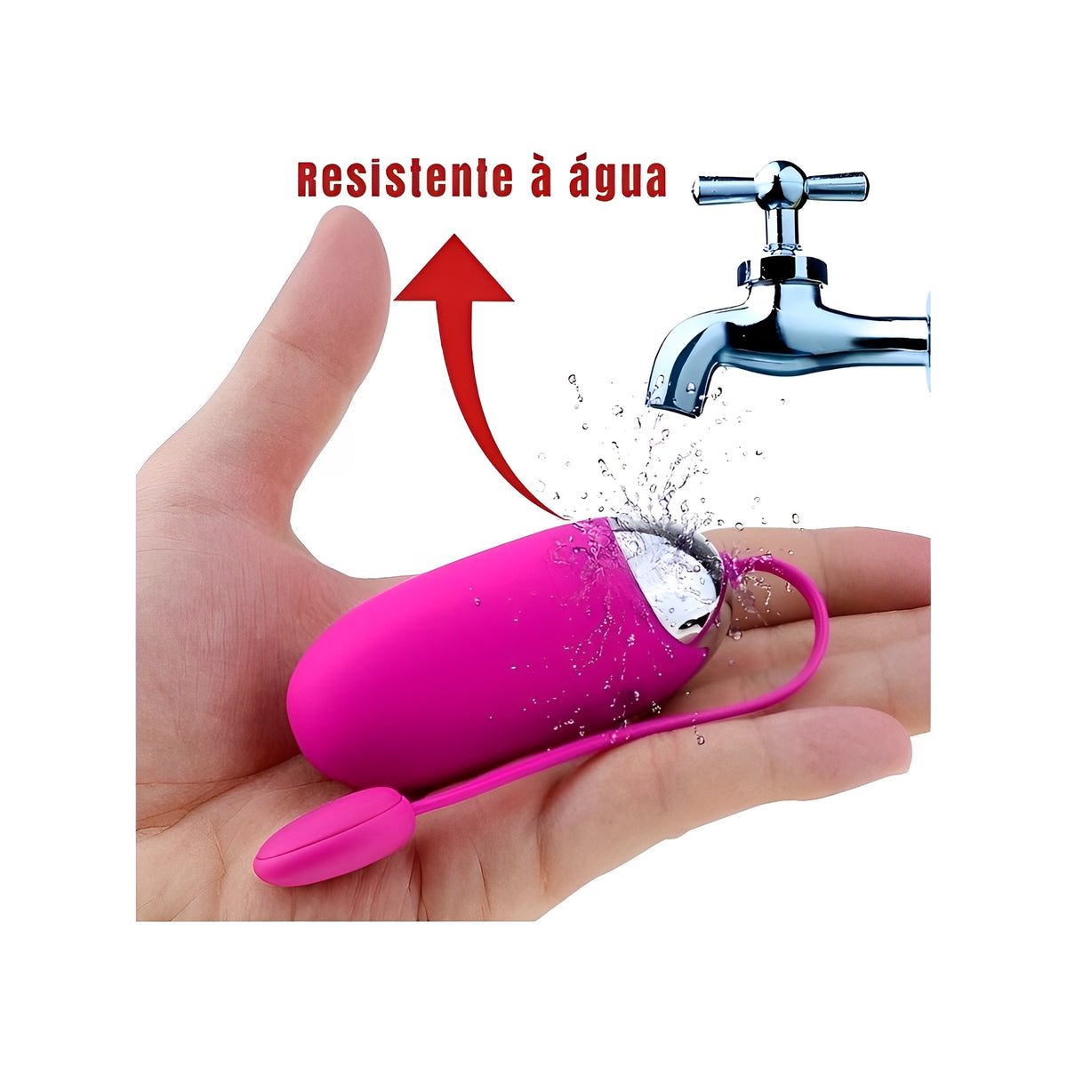 Kit Noite Selvagem na Varanda - Conjunto Transparente + Vibrador Bluetooth com Controle Remoto
