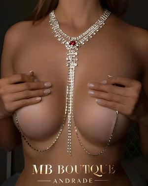 Body Chain – Corrente Corporal Sensual com Pedrarias Brilhantes