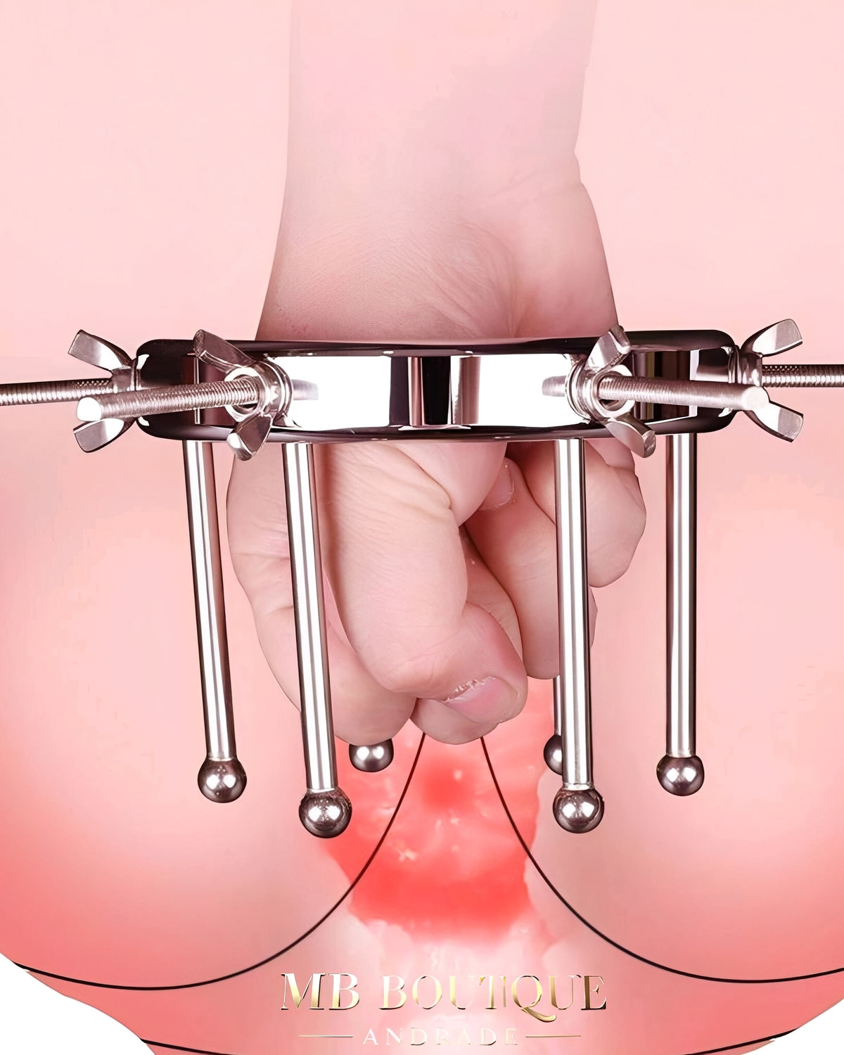 Dilatador Anal e Vaginal Ajustável em Aço Inoxidável – Expansor BDSM de Metal