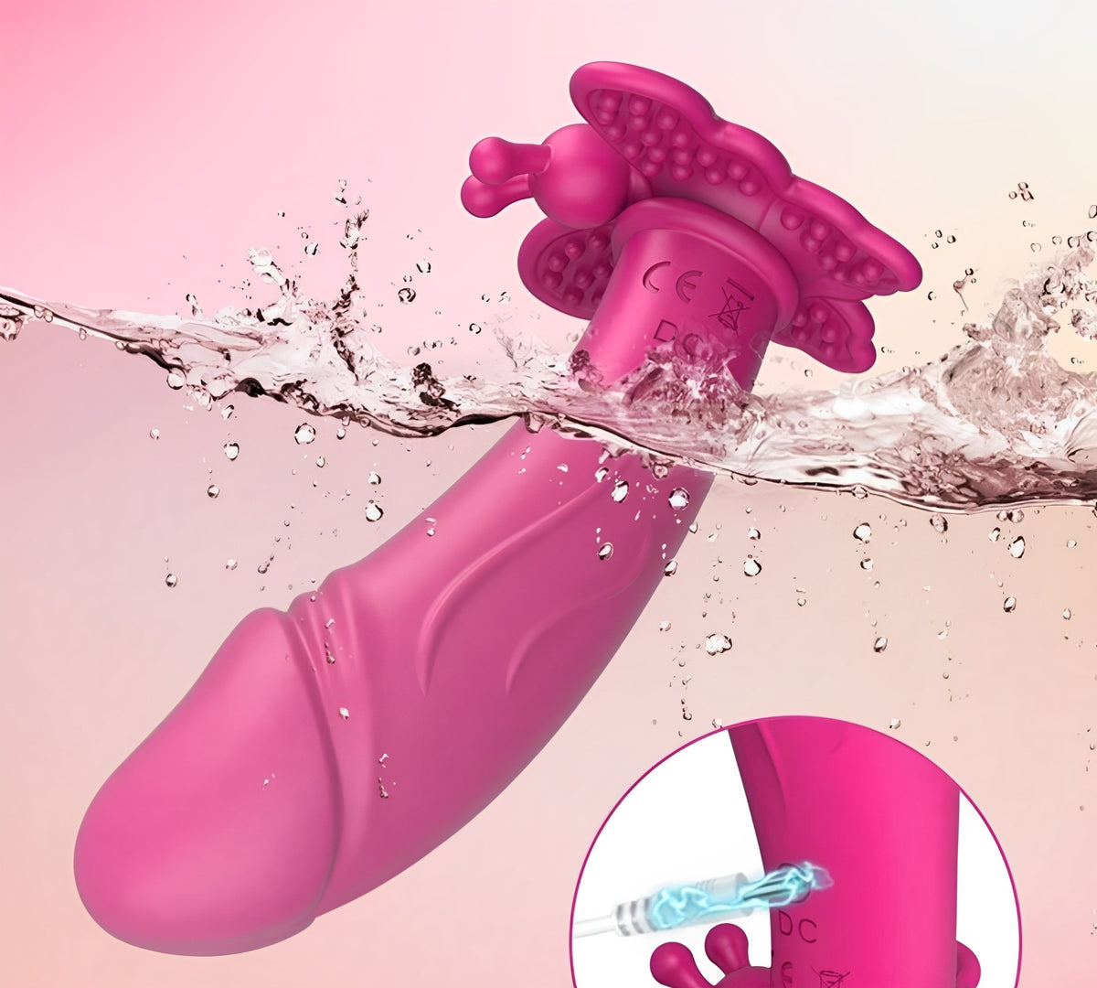 Kit Sedução na Estrada - Calcinha Borboleta + Vibrador Borboleta Vestível