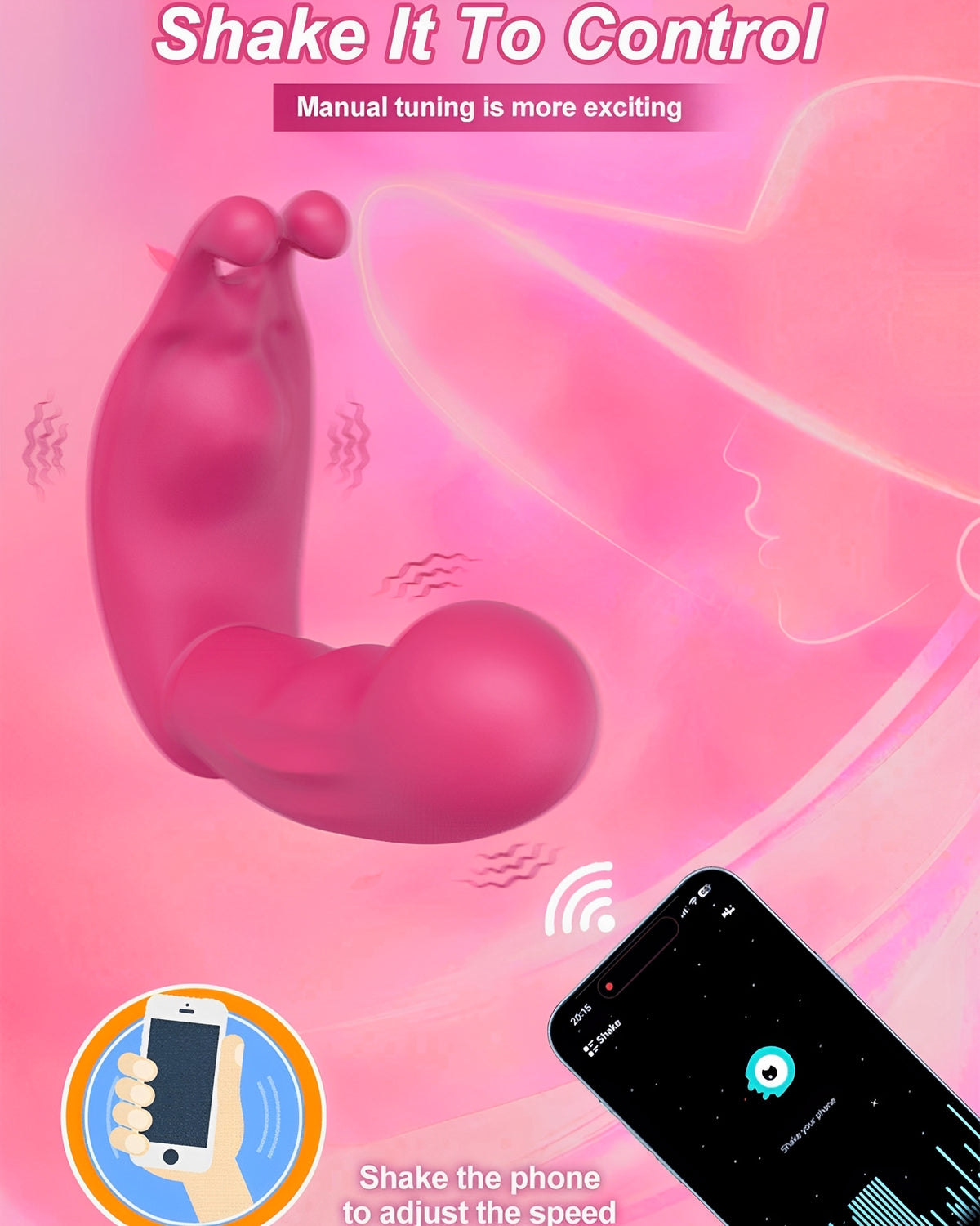 Acessório Vibrador Vestível com Controle por App - Estimulação Dupla com Discrição e Prazer Personalizado